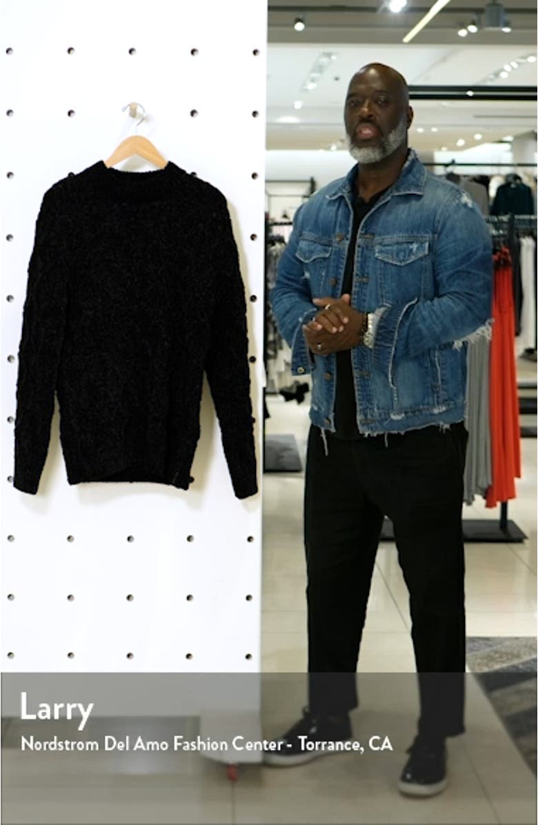 Regular Fit Chenille Pullover Sweater, sales video thumbnail