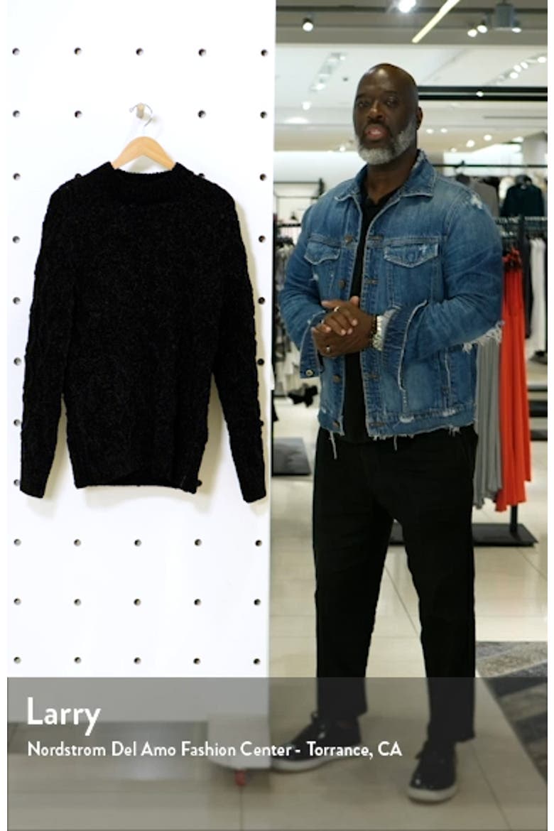 Regular Fit Chenille Pullover Sweater video