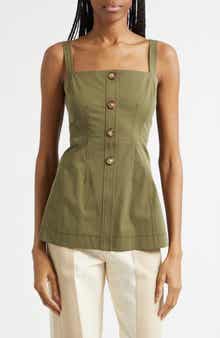 Kariselle Button-Front Top