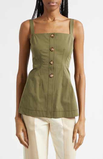 Kariselle Button-Front Top