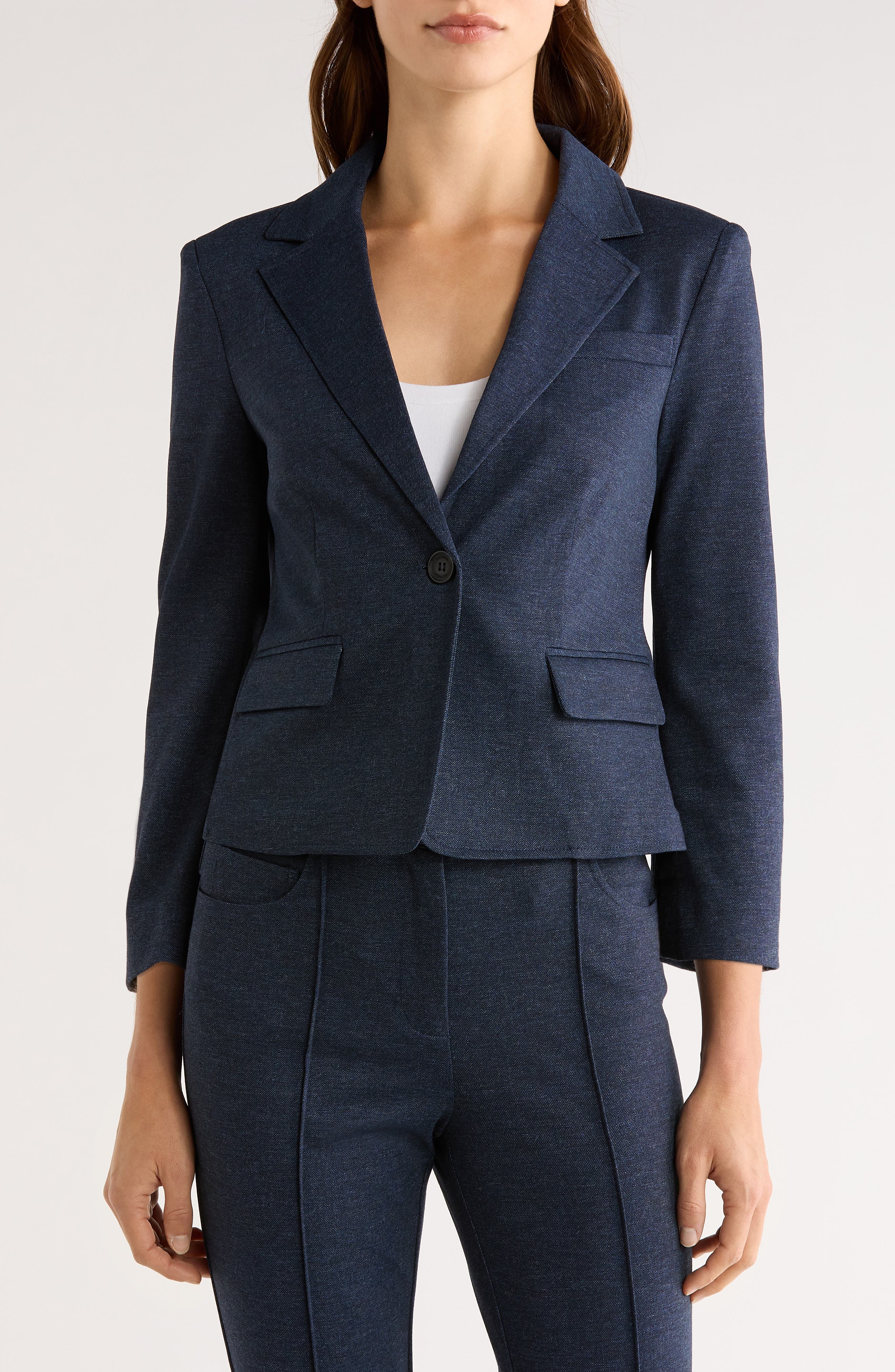 Halogen® Easy Single Breasted Blazer — фото 4