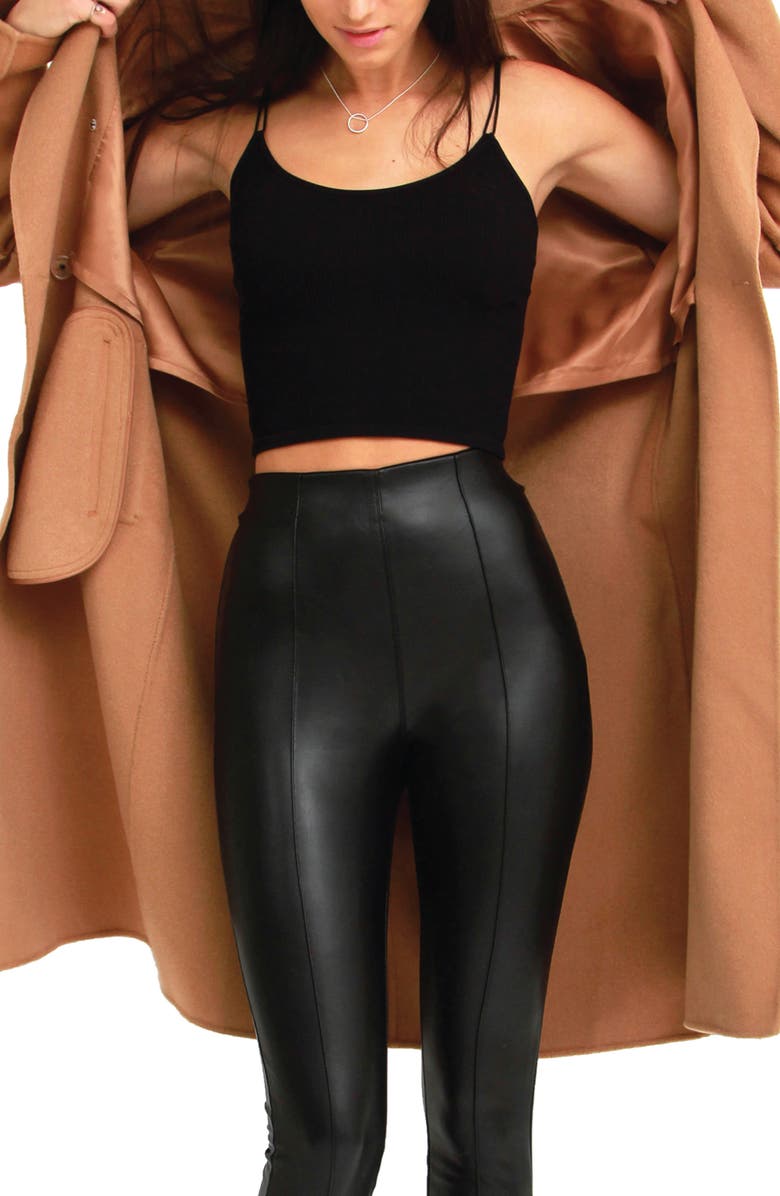 Belle & Bloom Boss Girl Double Breasted Wool Coat, Alternate, color, Camel