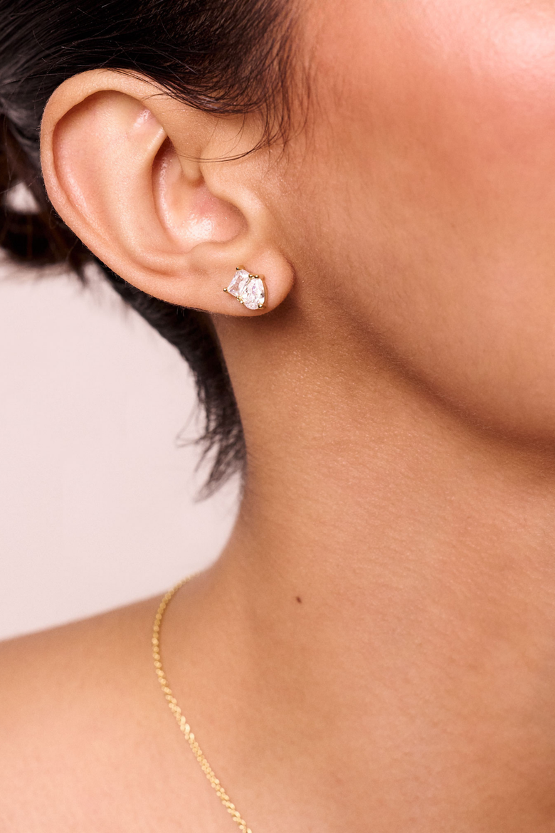 Et Tois Studs, Alternate, color, Gold