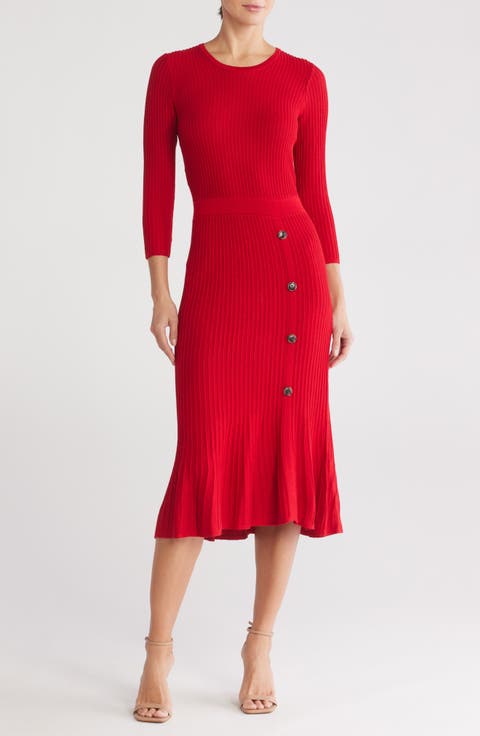 Ribbed Sweater Dress
