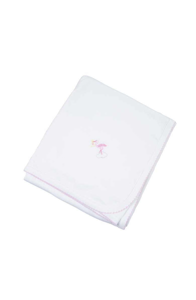 Cuclie Just Delivered Blanket, Main, color, White & Pink
