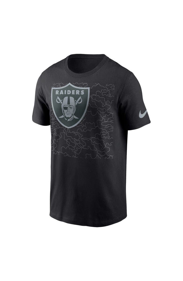 Nike Men's Nike Black Las Vegas Raiders RFLCTV T-Shirt, Alternate, color, 