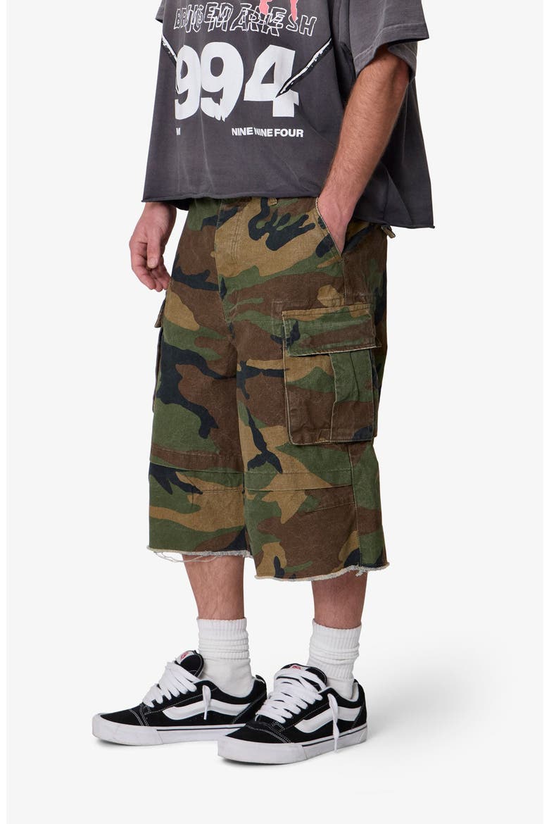 Ultra Baggy Cargo Shorts, Alternate, color, CAMO