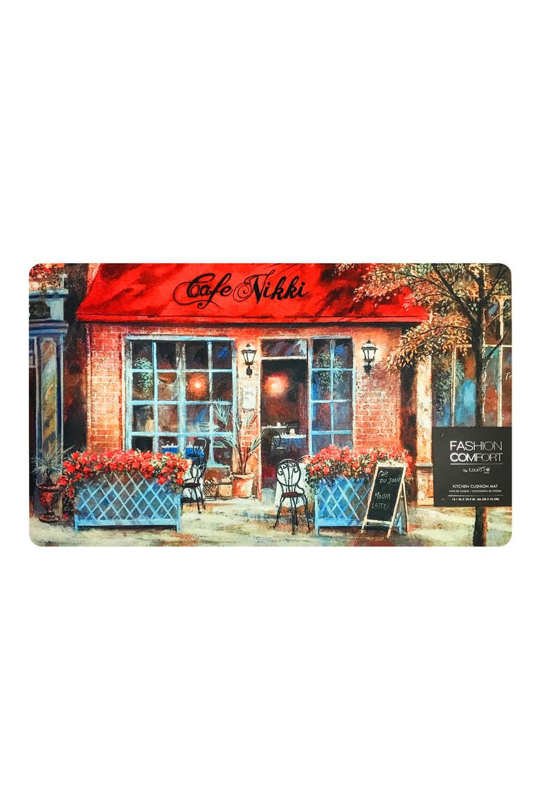 Kitchen Floor Mat, Alternate, color, RED CAFE