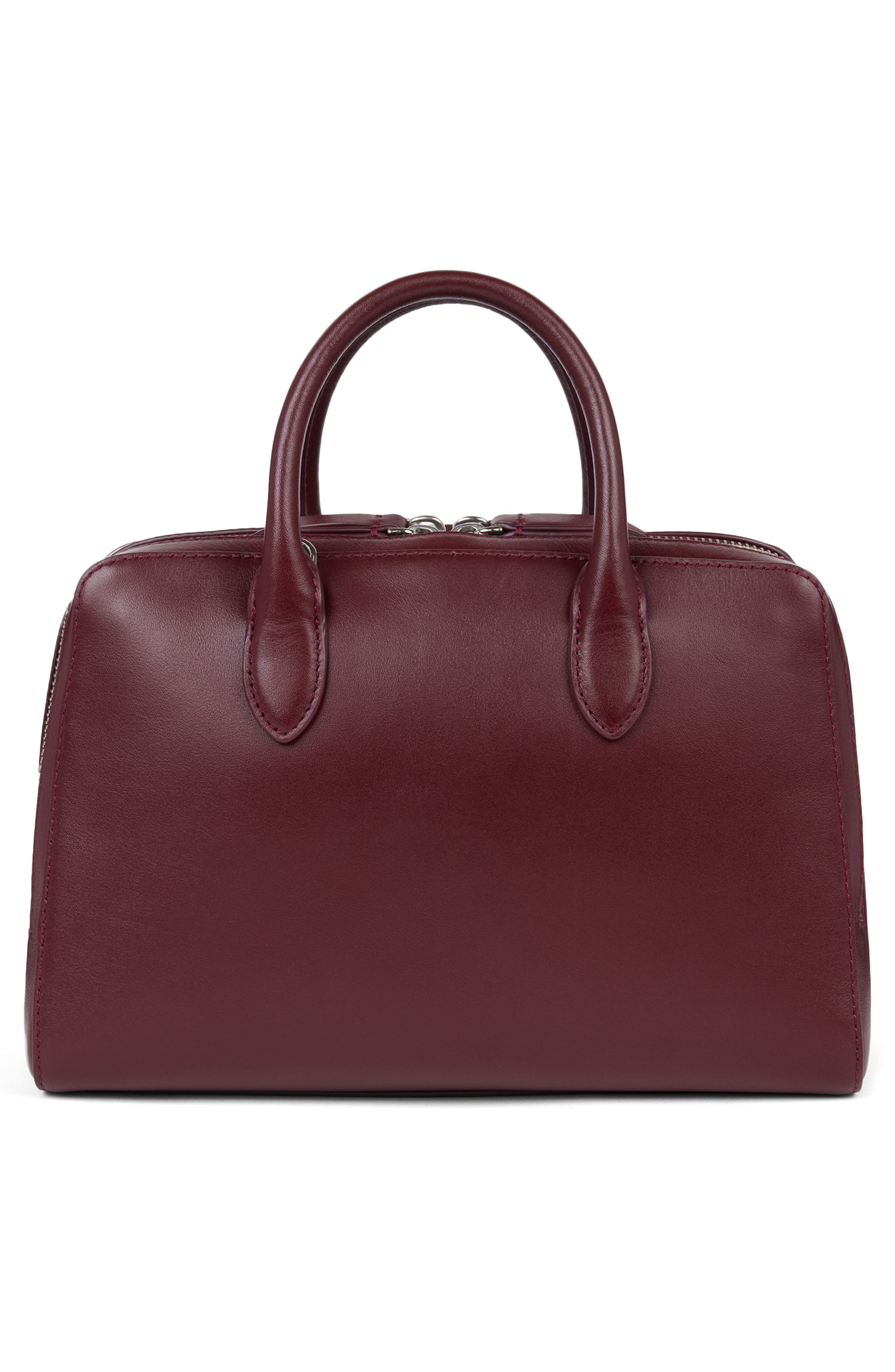 The Ivy 26 Leather Satchel, Alternate, color, OXBLOOD