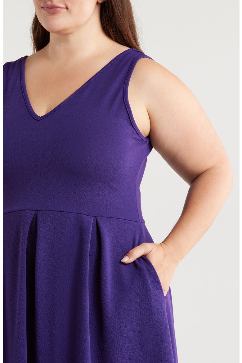 Party Stretch High-Low Dress, Alternate, color, PURPLE