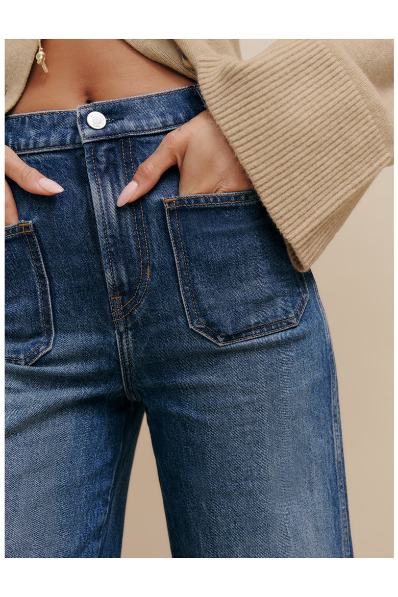 Alyssa High Waist Wide Leg Jeans, Alternate, color, MELLUSINE