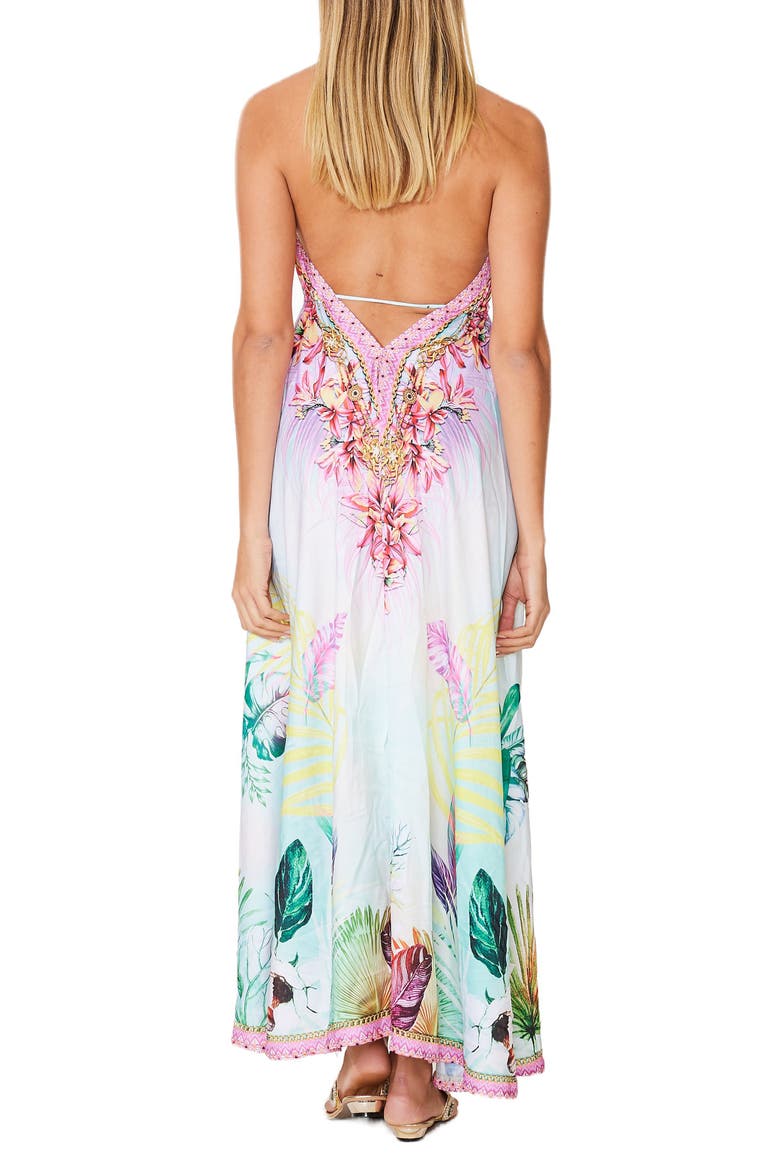 Tropical Paradise Halter Maxi Dress, Alternate, color, MULTI