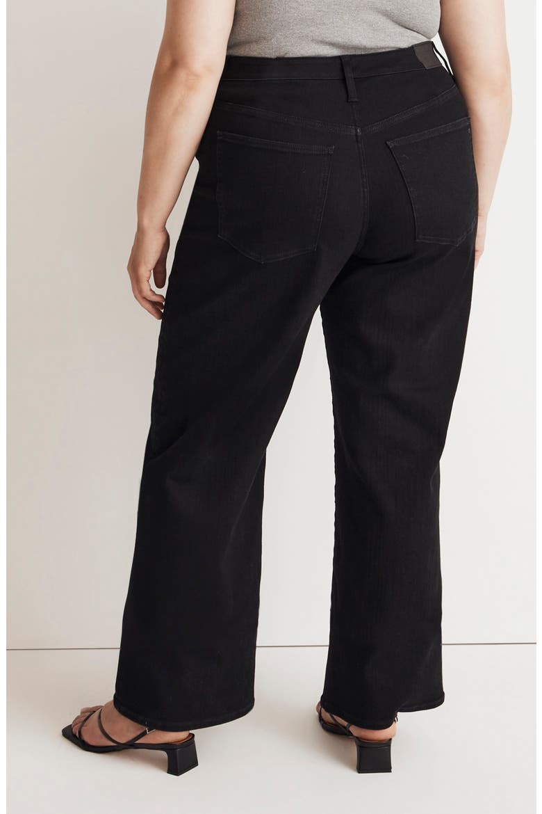 Perfect Wide Leg Jeans, Alternate, color, BLACK RINSE WASH