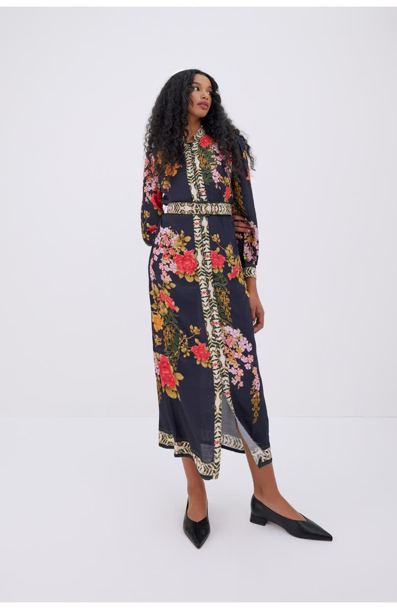 RAISHMA Brenna Dress, Main, color, Dark Base