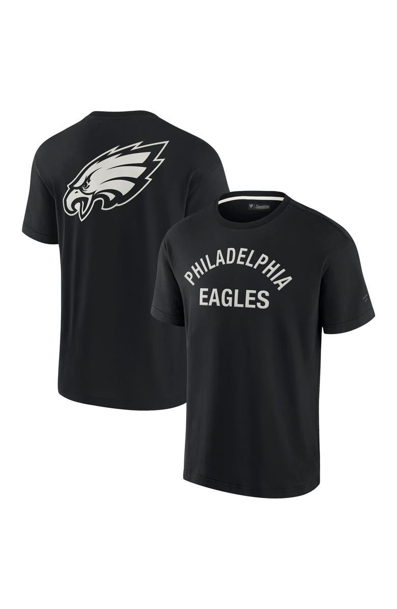 Fanatics Signature Unisex Fanatics Signature Black Philadelphia Eagles Elements Super Soft Short Sleeve T-Shirt, Main, color, 