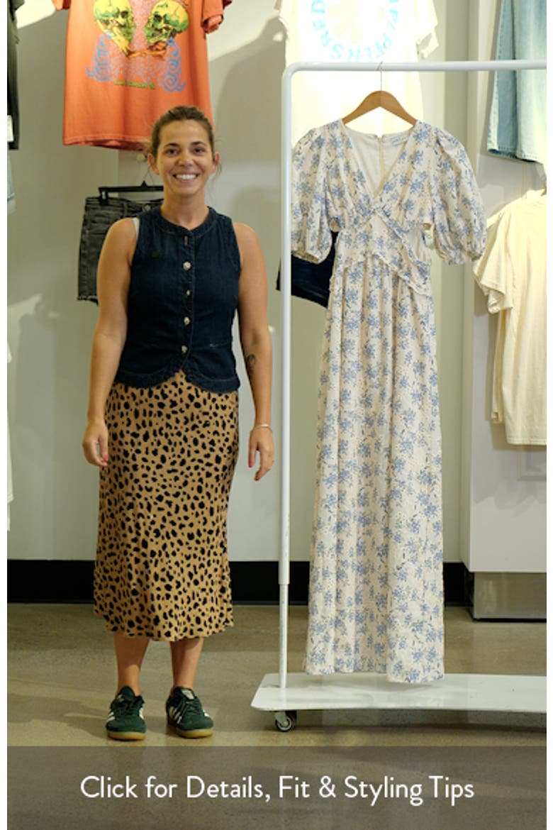 Jemima Floral Eyelet Cutout Maxi Dress video