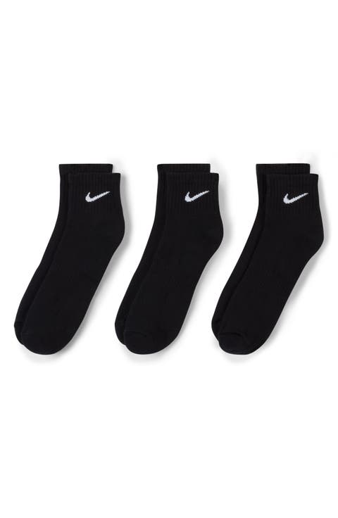 Kids' Assorted 3-Pack Dri-FIT Everyday Cushioned Ankle Socks (Big Kid)