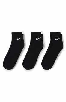 Nike Kids' Assorted 3-Pack Dri-FIT Everyday Cushioned Ankle Socks