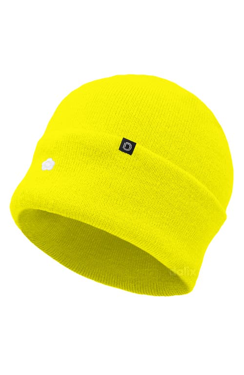 Dalix Lil Flower Beanie Cap In Yellow