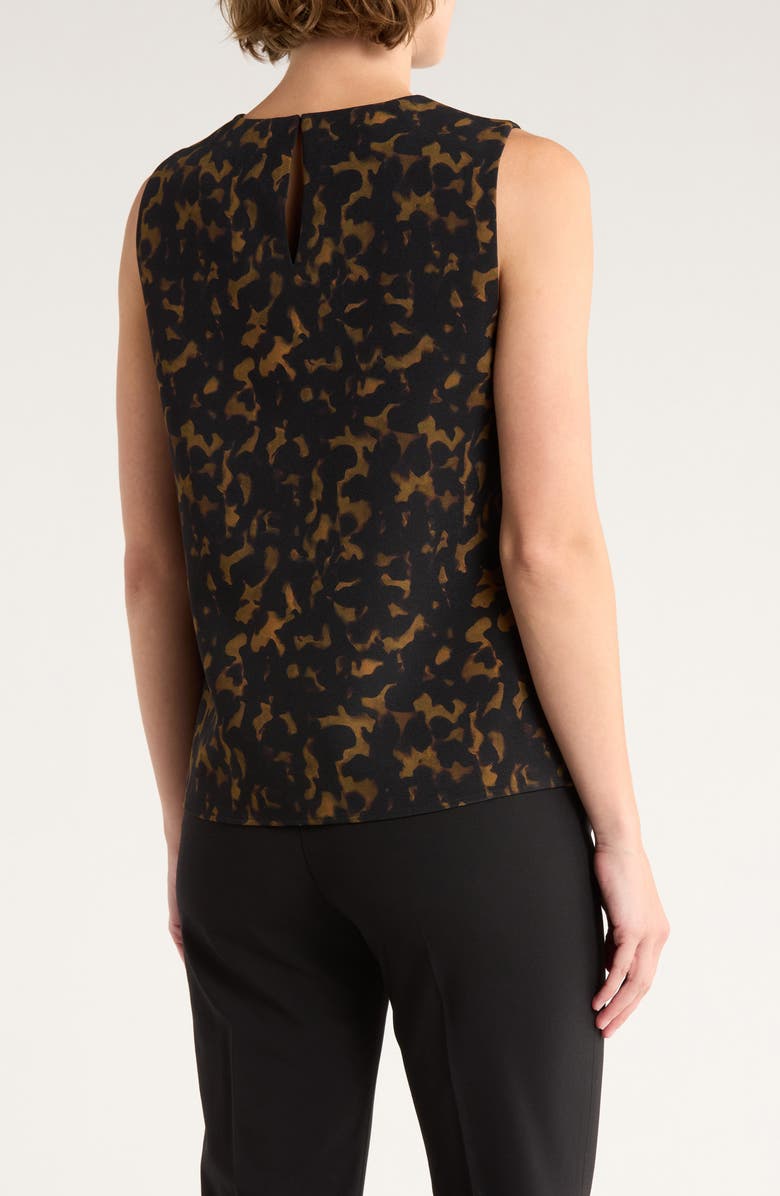 Theory Sleeveless Shell Top, Alternate, color, Dark Brown Multi