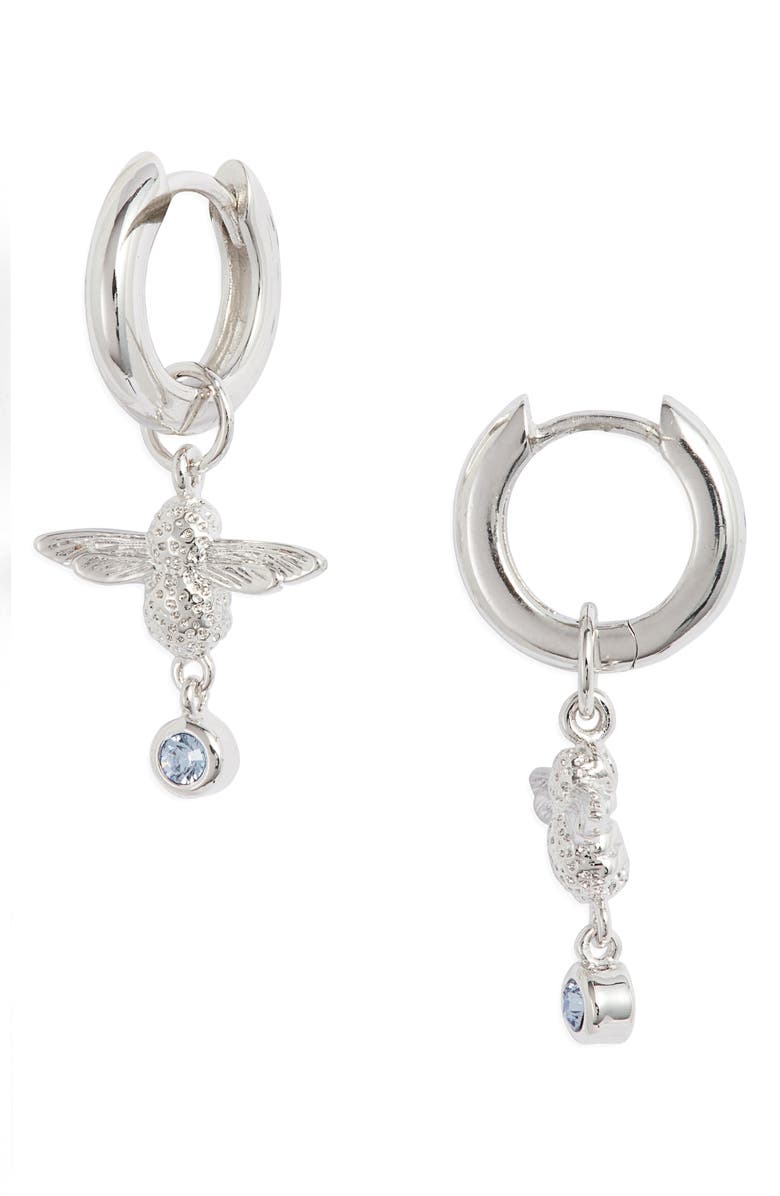 Olivia Burton Mum To Bee Huggie Hoop Earrings, Main, color, 