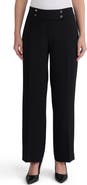 KASPER Tab Waist Wide Leg Pants