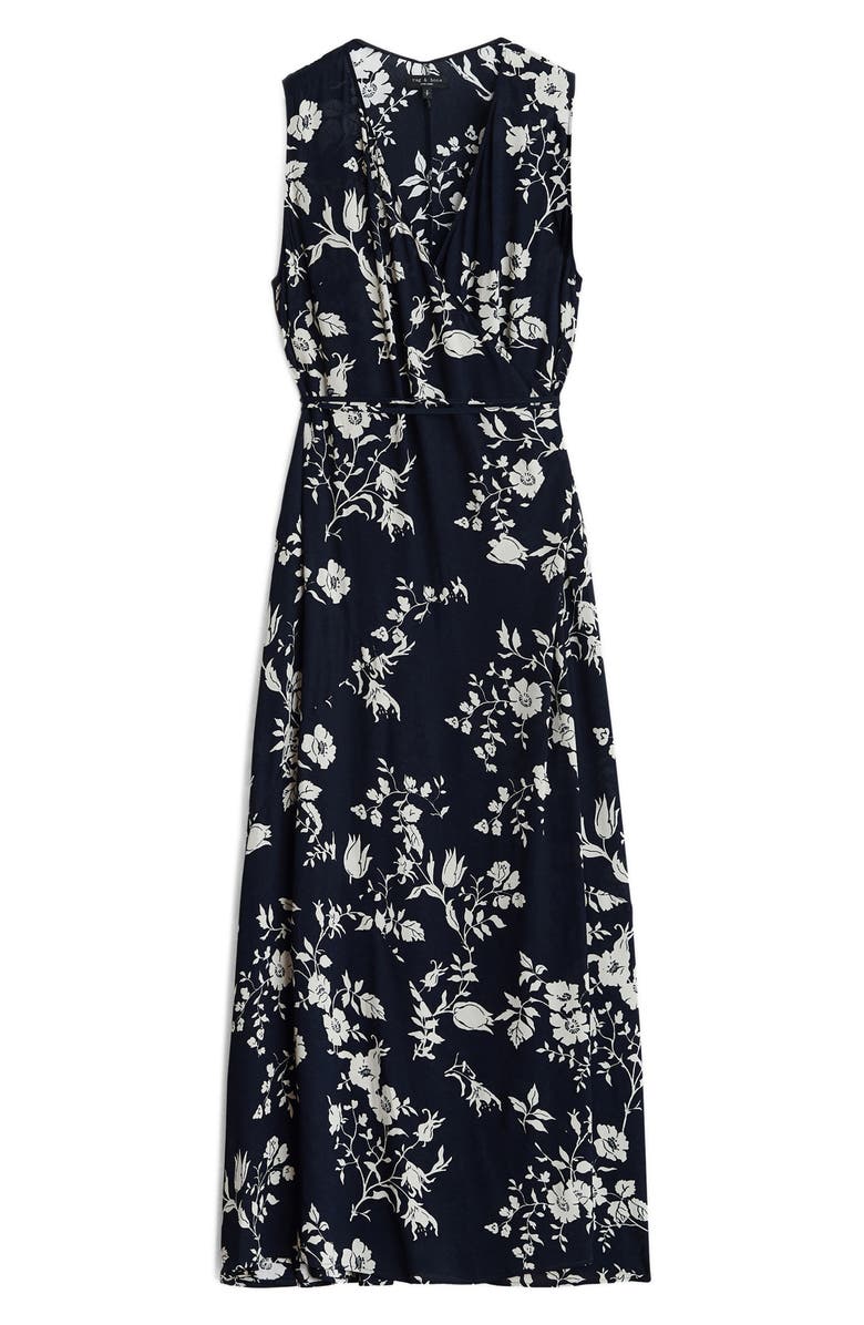 rag & bone Mabel Floral Dress, Alternate, color, Blue Multi