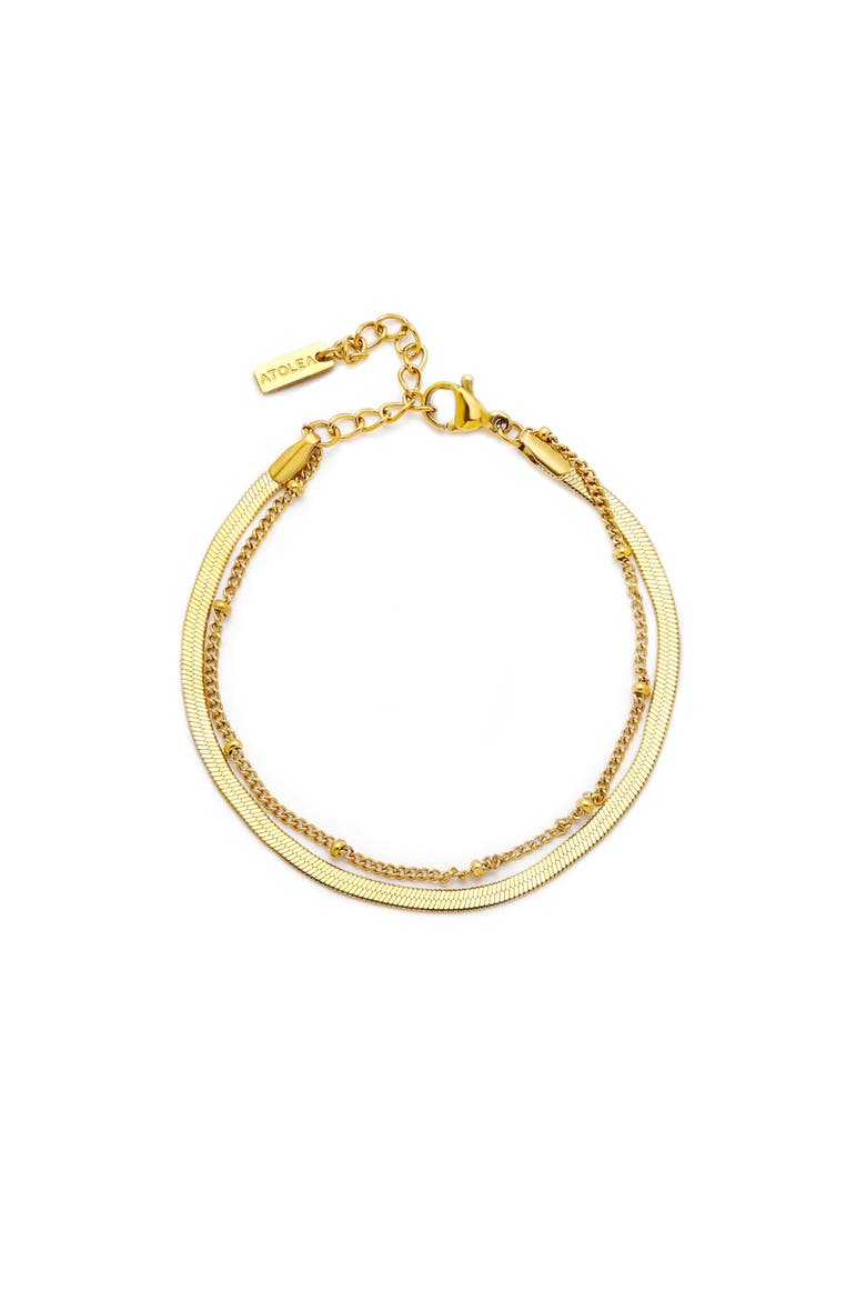 Everyday Layered Bracelet, Main, color, Gold