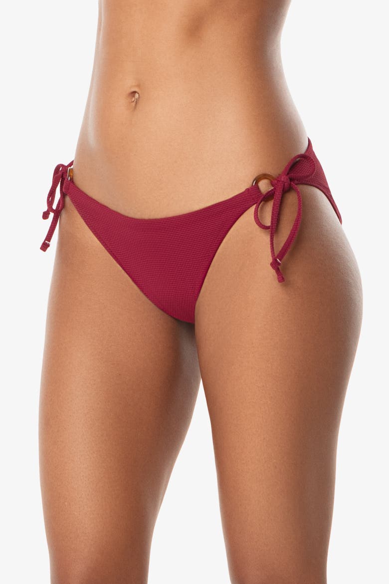 Tortoise Ring String Bottom, Alternate, color, Merlot Cora Texture
