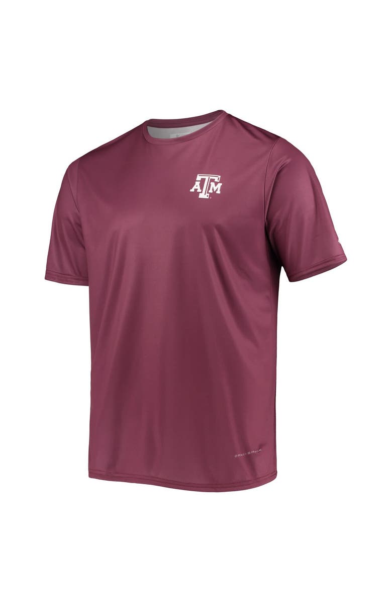 Columbia Men's Columbia Maroon Texas A&M Aggies Terminal Tackle Omni-Shade T-Shirt, Alternate, color,