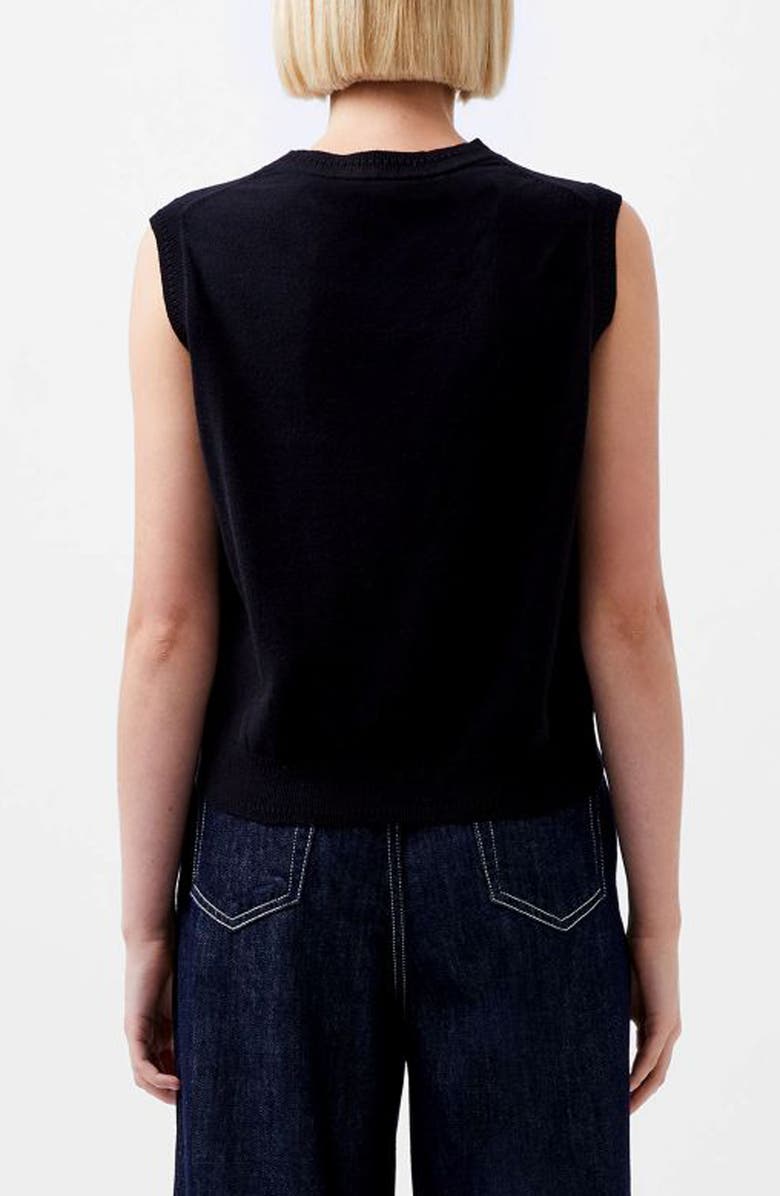 French Connection Cosysoft Sleeveless Sweater, Alternate, color, Blackout