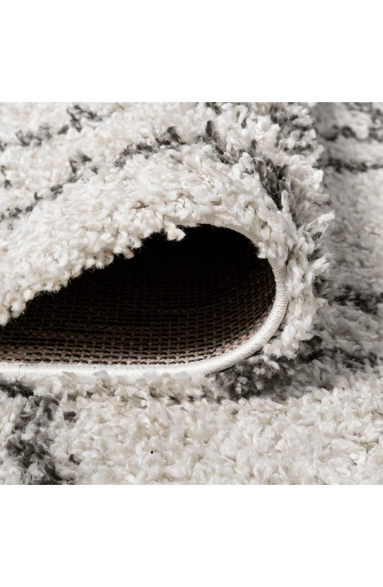 JONATHAN Y Soller Diamond Trellis Shag Area Rug, Alternate, color, Beige/Dark Gray