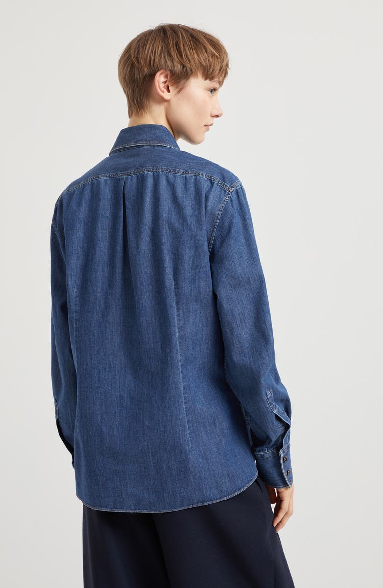 Brunello Cucinelli Lightweight denim shirt, Alternate, color, 