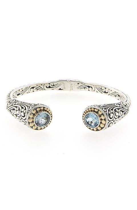 Tipped Two-Tone Bangle