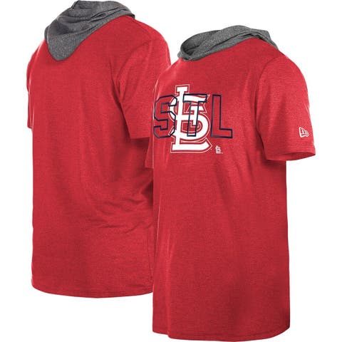 Men's New Era Red St. Louis Cardinals Team Hoodie T-Shirt