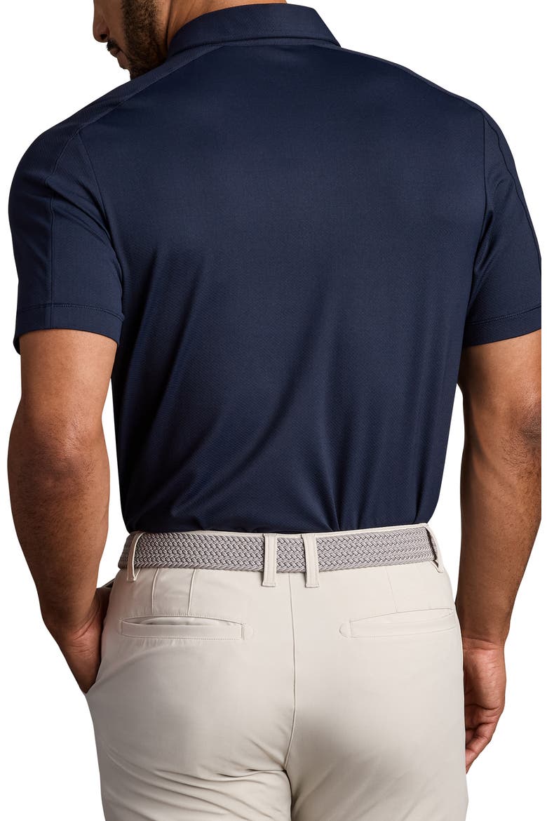 Performance Piqué Polo, Alternate, color, TRUE NAVY
