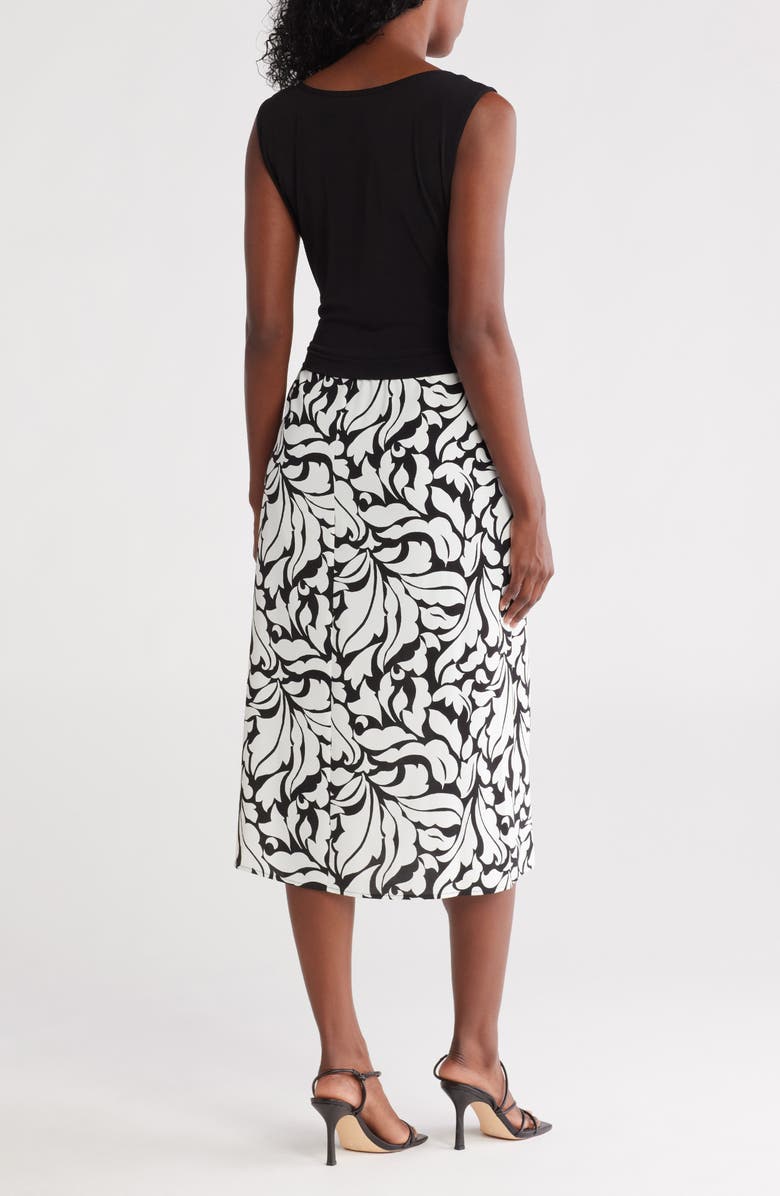 Connected Apparel Mixed Media Dress, Alternate, color, 