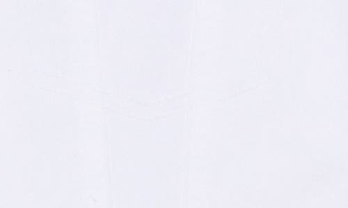 7 For All Mankind Flounce Hem Denim Minidress In White