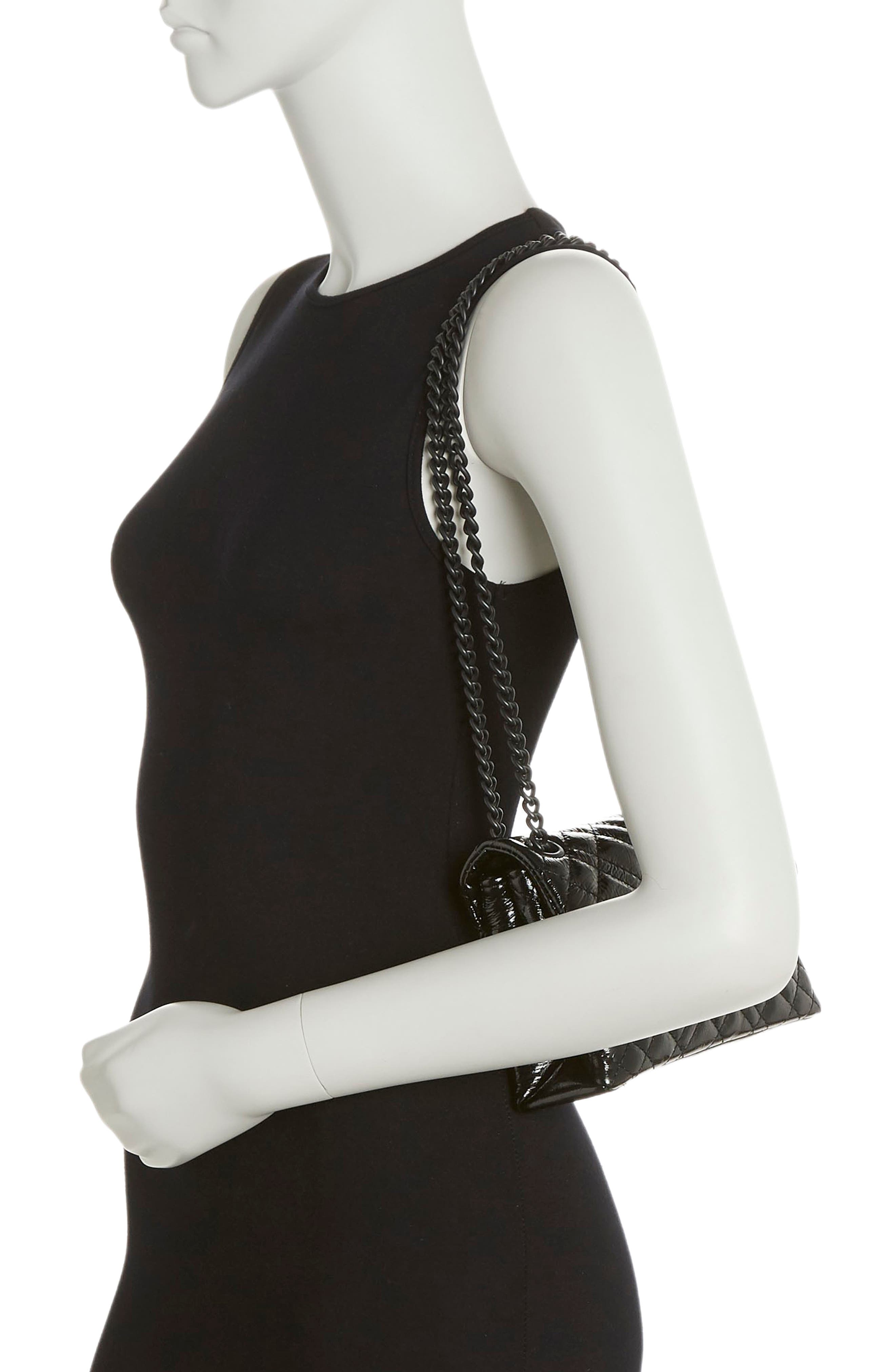 Mini Brixton Drench Patent Leather Shoulder Bag