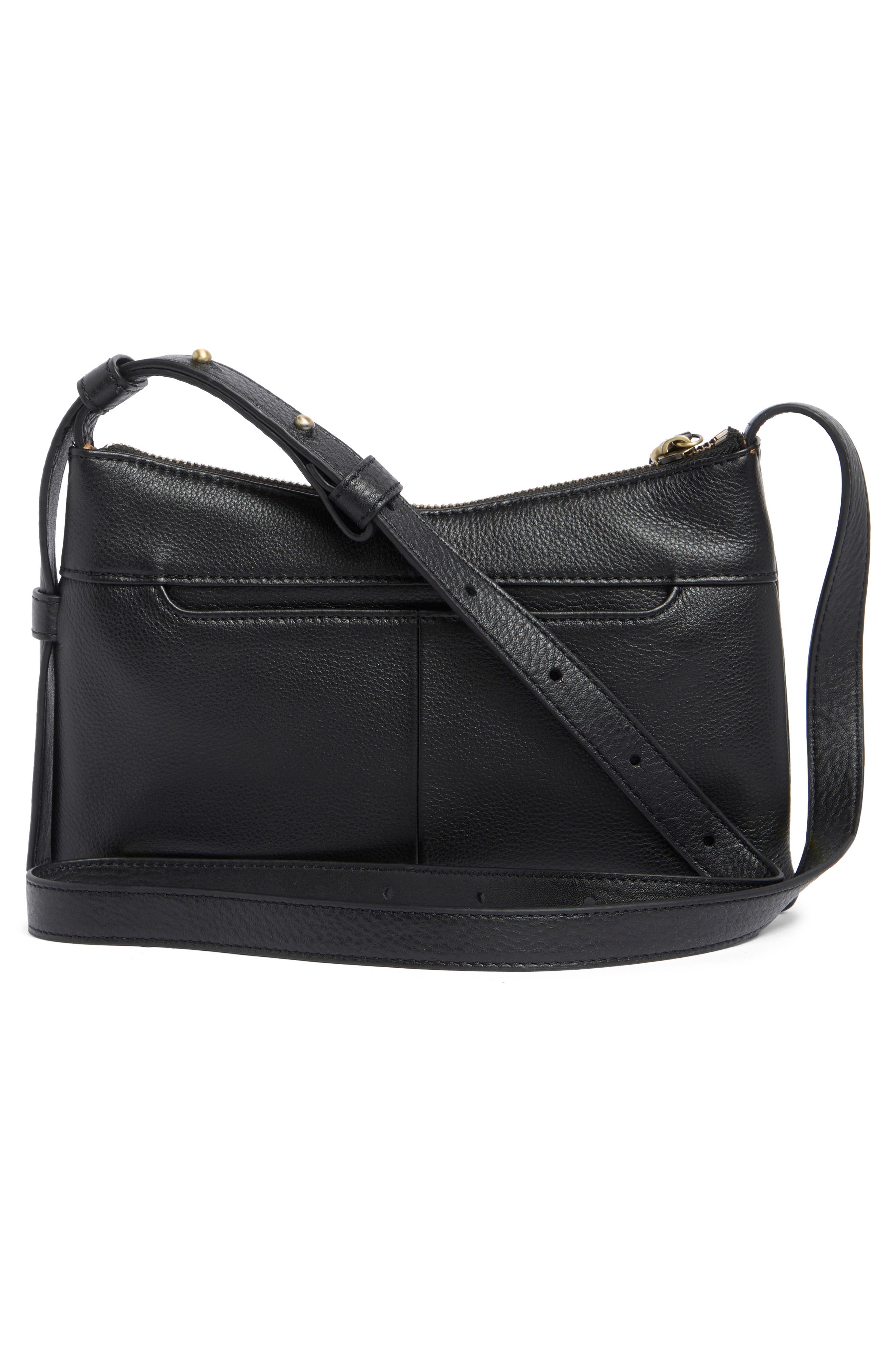 HOBO Paulette Small Crossbody Bag, Alternate, color, Black