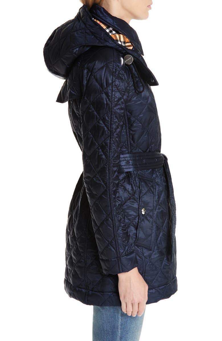 Burberry Baughton 18 Quilted Coat, Alternate, color, 