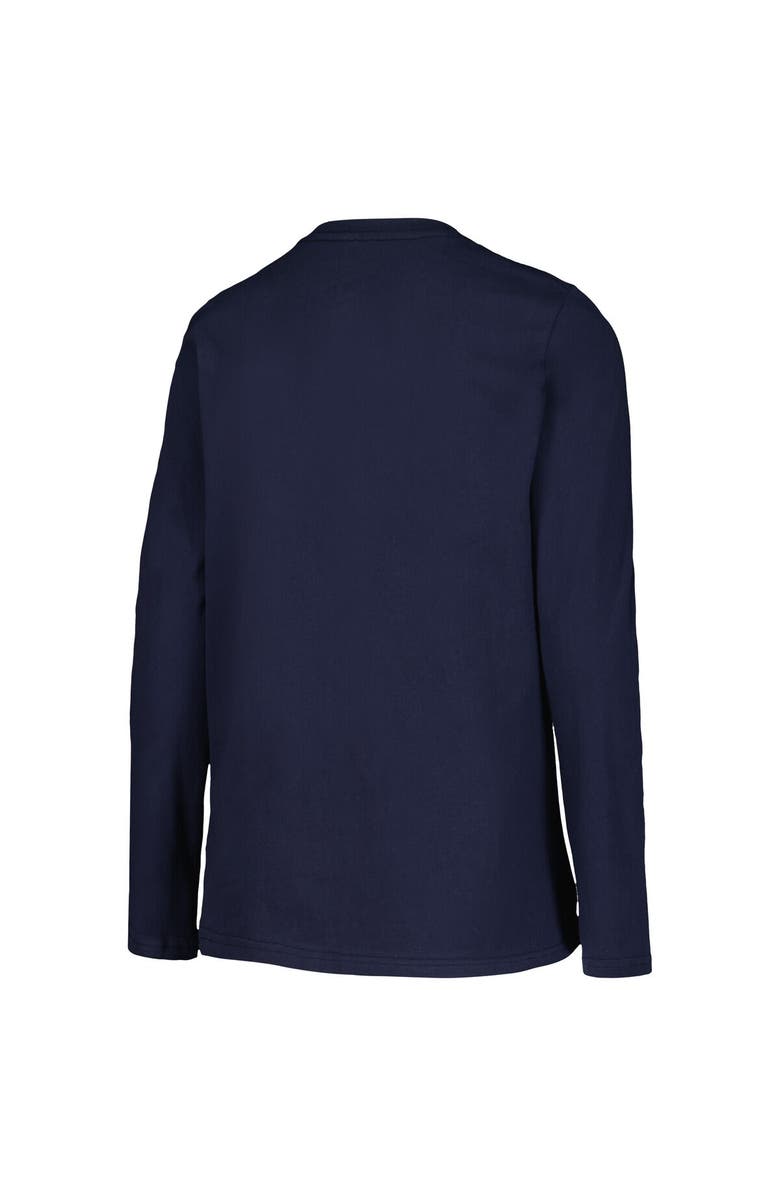 Mitchell & Ness Youth Mitchell & Ness Navy Seattle Kraken Throwback Logo Long Sleeve T-Shirt, Alternate, color, 