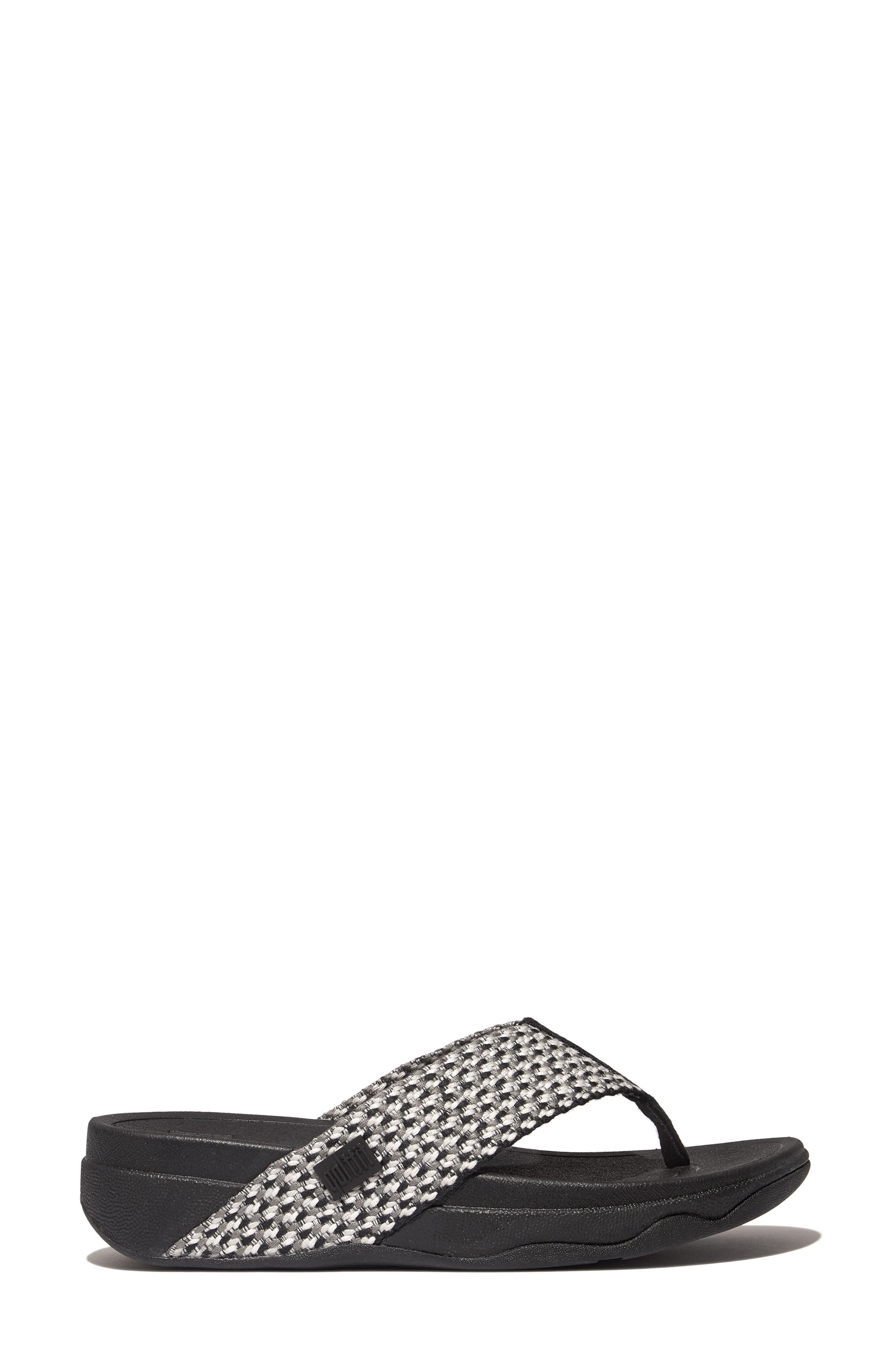FitFlop Surfa Flip Flop, Alternate, color, Black