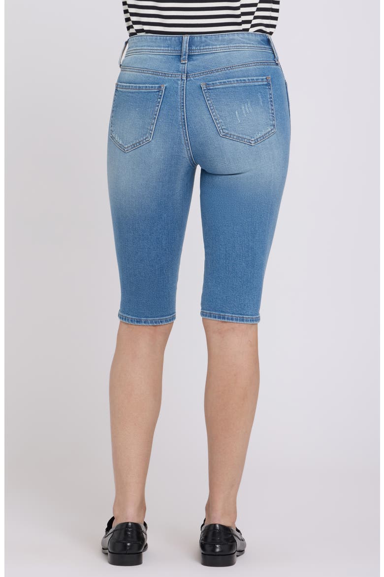 Sophie Side Slit Bike Capri Jeans, Alternate, color, PORT SEA