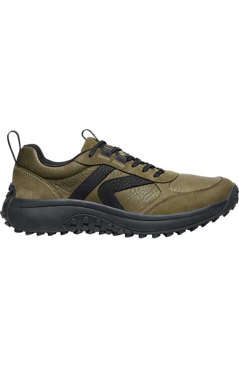 KEEN KS86 Lea Sneaker, Alternate, color, Dark Olive/ Black