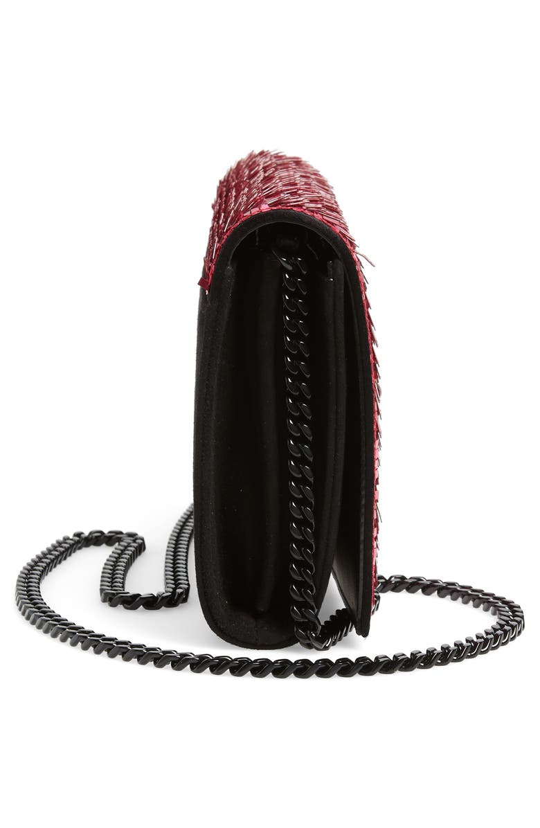 Saint Laurent Kate Embellished Wallet on a Chain, Alternate, color,