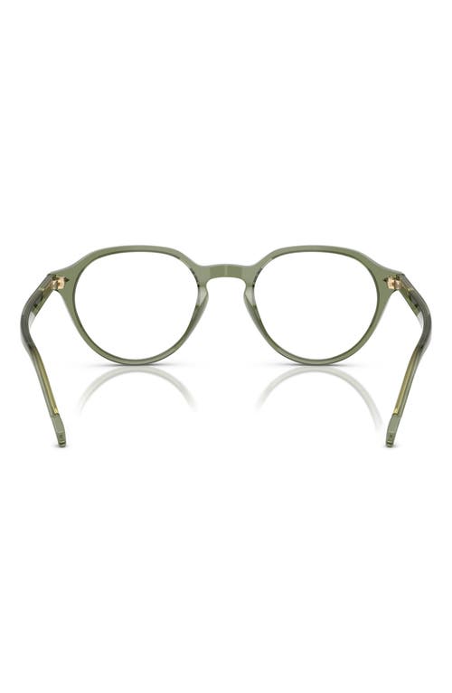 Vogue 48mm Phantos Optical Glasses In Transparent Green