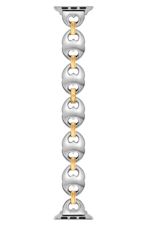 The Double T Link Two-Tone 18mm Apple Watch® Bracelet Watchband