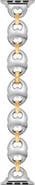 Tory Burch The Double T Link Two-Tone 18mm Apple Watch® Bracelet Watchband