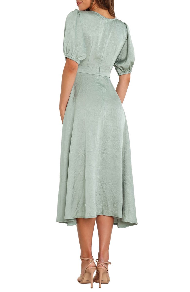 Petal & Pup Piper Button Front Midi Dress, Alternate, color, Sage